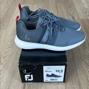 FootJoy Flex Men's Bluish Gray and Red Golf Shoes